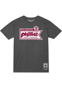 Mitchell and Ness Philadelphia Phillies Grey World Series Short Sleeve Fashion T Shirt