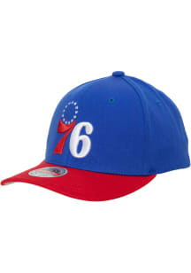 Mitchell and Ness Philadelphia 76ers Blue Team 2T 2.0 Stretch Mens Snapback Hat