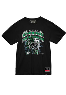 Mitchell and Ness Dallas Stars Black Crease Lightning Short Sleeve T Shirt