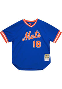 Darryl Strawberry New York Mets Mitchell and Ness Coop Cooperstown Jersey - Blue