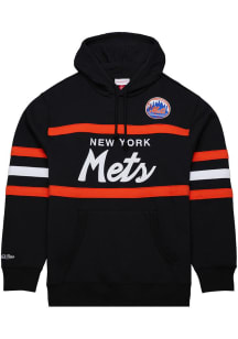 Mitchell and Ness New York Mets Mens Black Head Coach Fashion Hood