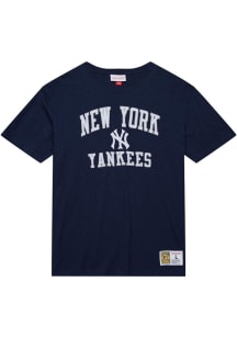 Mitchell and Ness New York Yankees Navy Blue Legendary Slub Short Sleeve Fashion T Shirt
