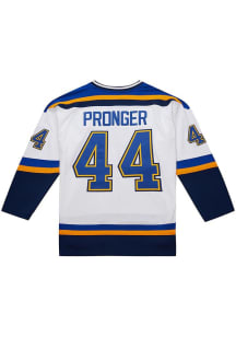 Mitchell and Ness Chris Pronger St Louis Blues Mens White Throwback Hockey Jersey