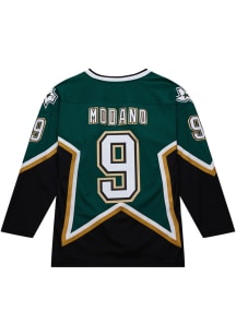 Mitchell and Ness Mike Modano Dallas Stars Mens Green Throwback Hockey Jersey