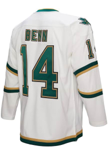 Mitchell and Ness Jamie Benn Dallas Stars Mens White Throwback Hockey Jersey