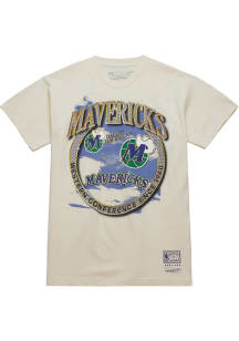 Mitchell and Ness Dallas Mavericks Natural Crown Jewels Short Sleeve Fashion T Shirt