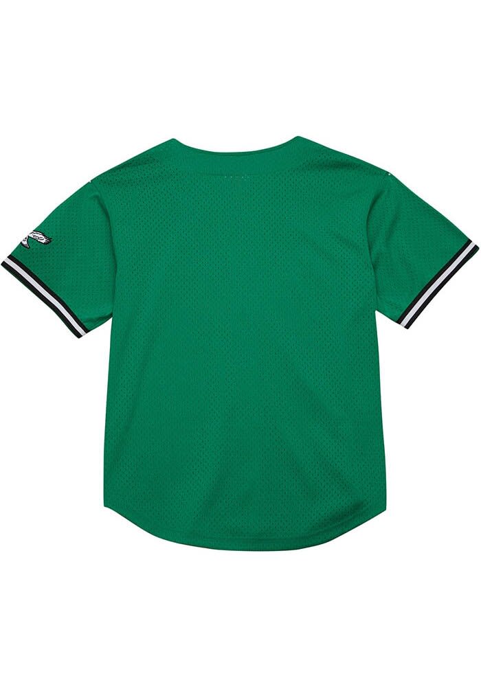 Mitchell and Ness Philadelphia Eagles Mens KELLYGREEN Mesh Button