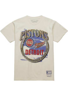 Mitchell and Ness Detroit Pistons Natural Crown Jewels Short Sleeve Fashion T Shirt