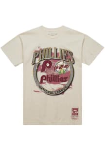 Mitchell and Ness Philadelphia Phillies White Crown Jewels Short Sleeve Fashion T Shirt