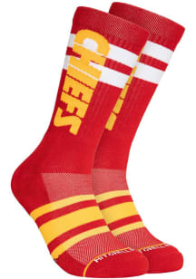 Kansas City Chiefs Mitchell and Ness Lateral Mens Crew Socks