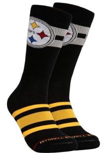 Pittsburgh Steelers Mitchell and Ness Lateral Mens Crew Socks