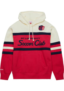 Mitchell and Ness St Louis City SC Mens Red Head Coach Fashion Hood