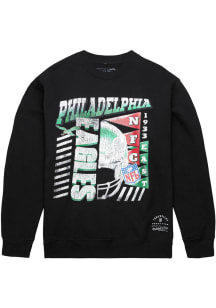 Mitchell and Ness Philadelphia Eagles Mens Black Easy Cool Long Sleeve Fashion Sweatshirt