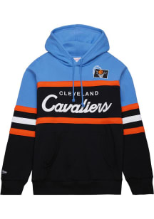 Mitchell and Ness Cleveland Cavaliers Mens Black Head Coach Fashion Hood