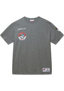 Mitchell and Ness Sporting Kansas City Grey CITY COLLECTION Short Sleeve Fashion T Shirt