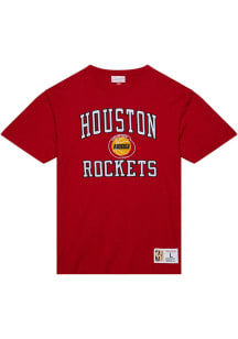 Mitchell and Ness Houston Rockets Red Legendary Slub Short Sleeve Fashion T Shirt
