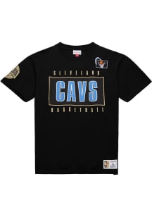Mitchell and Ness Cleveland Cavaliers Black Team OG 2.0 Short Sleeve Fashion T Shirt