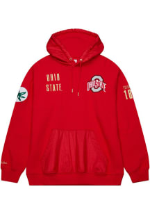 Mitchell and Ness Ohio State Buckeyes Mens Red OG 2 Fashion Hood