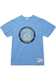 Mitchell and Ness Philadelphia Union Light Blue LEGENDARY SLUB Short Sleeve Fashion T Shirt