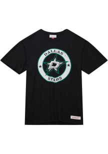 Mitchell and Ness Dallas Stars Black LEGENDARY SLUB Short Sleeve Fashion T Shirt