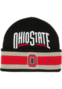 Ohio State Buckeyes Mitchell and Ness Knit Beanie Mens Knit Hat - Black