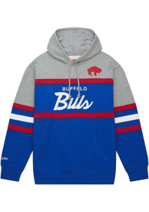 Mitchell and Ness Buffalo Bills Mens Blue Head Coach Fashion Hood
