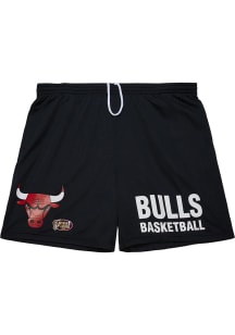 Mitchell and Ness Chicago Bulls Mens Black Gameday Mesh Shorts Shorts