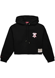 Mitchell and Ness Philadelphia 76ers Womens Black Cropped Hooded Sweatshirt