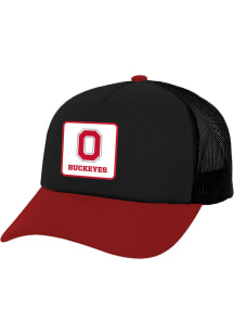 Mitchell and Ness Ohio State Buckeyes Truck It Trucker Adjustable Hat - Black