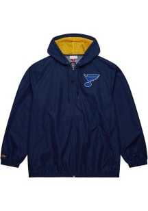 Mitchell and Ness St Louis Blues Mens Blue Vintage Logo Light Weight Jacket