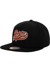 Mitchell and Ness St Louis Spirits Black ABA Snapback Mens Snapback Hat