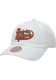 Mitchell and Ness St Louis Spirits ABA Dad Hat Adjustable Hat - White