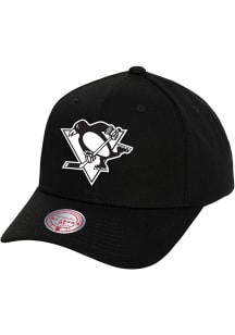 Mitchell and Ness Pittsburgh Penguins Panda Pro Crown Adjustable Hat - Black