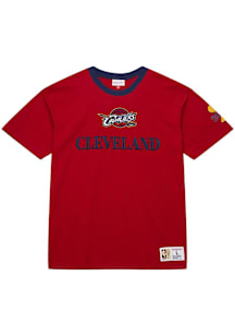Mitchell and Ness Cleveland Cavaliers Maroon Team OG Vintage Logo Short Sleeve Fashion T Shirt