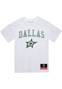 Mitchell and Ness Dallas Stars White City Pride Short Sleeve T Shirt