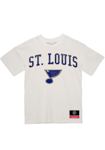 Mitchell and Ness St Louis Blues White City Pride Short Sleeve T Shirt