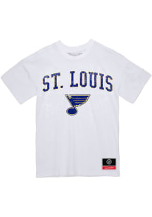 Mitchell and Ness St Louis Blues White City Pride Short Sleeve T Shirt