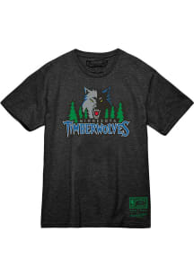 Mitchell and Ness Minnesota Timberwolves Grey MVP Short Sleeve T Shirt