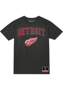 Mitchell and Ness Detroit Red Wings Grey City Pride Short Sleeve T Shirt