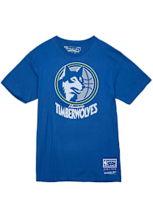 Mitchell and Ness Minnesota Timberwolves Blue MVP TEE 2 Short Sleeve T Shirt