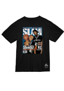 Kevin Garnett Minnesota Timberwolves Black SLAM COVER Short Sleeve Fashion Player T Shirt