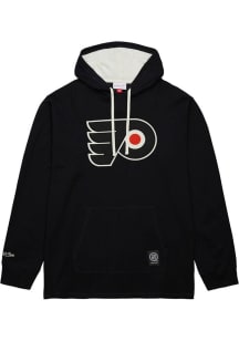 Mitchell and Ness Philadelphia Flyers Mens Black Thermal Fashion Hood