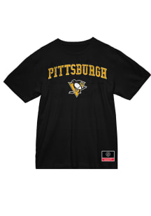 Mitchell and Ness Pittsburgh Penguins Black City Pride Short Sleeve T Shirt