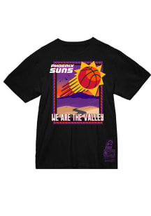 Mitchell and Ness Phoenix Suns Black WE ARE THE VALLEY Short Sleeve T Shirt
