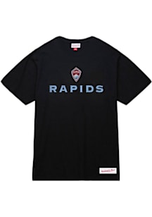 Mitchell and Ness Colorado Rapids Black Starter Slub Short Sleeve Fashion T Shirt