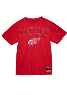 Mitchell and Ness Detroit Red Wings Red City Pride Short Sleeve T Shirt