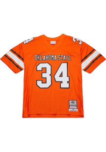 Thurman Thomas  Mitchell and Ness Oklahoma State Cowboys Orange Name and Number Football Jersey