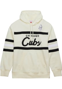 Mitchell and Ness Chicago Cubs Mens White Head Coach Fashion Hood