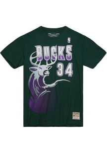 Ray Allen Milwaukee Bucks Green Name Number Short Sleeve Player T Shirt