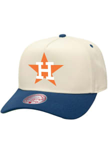 Mitchell and Ness Houston Astros Ivory Game On Pro Mens Snapback Hat